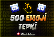 500 ⭐️EMOJİ TIKLATMA / TEPKİ / REACT⭐️