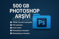500 GB Arşiv Photoshop,Corel,Ppoint,ıllustrator