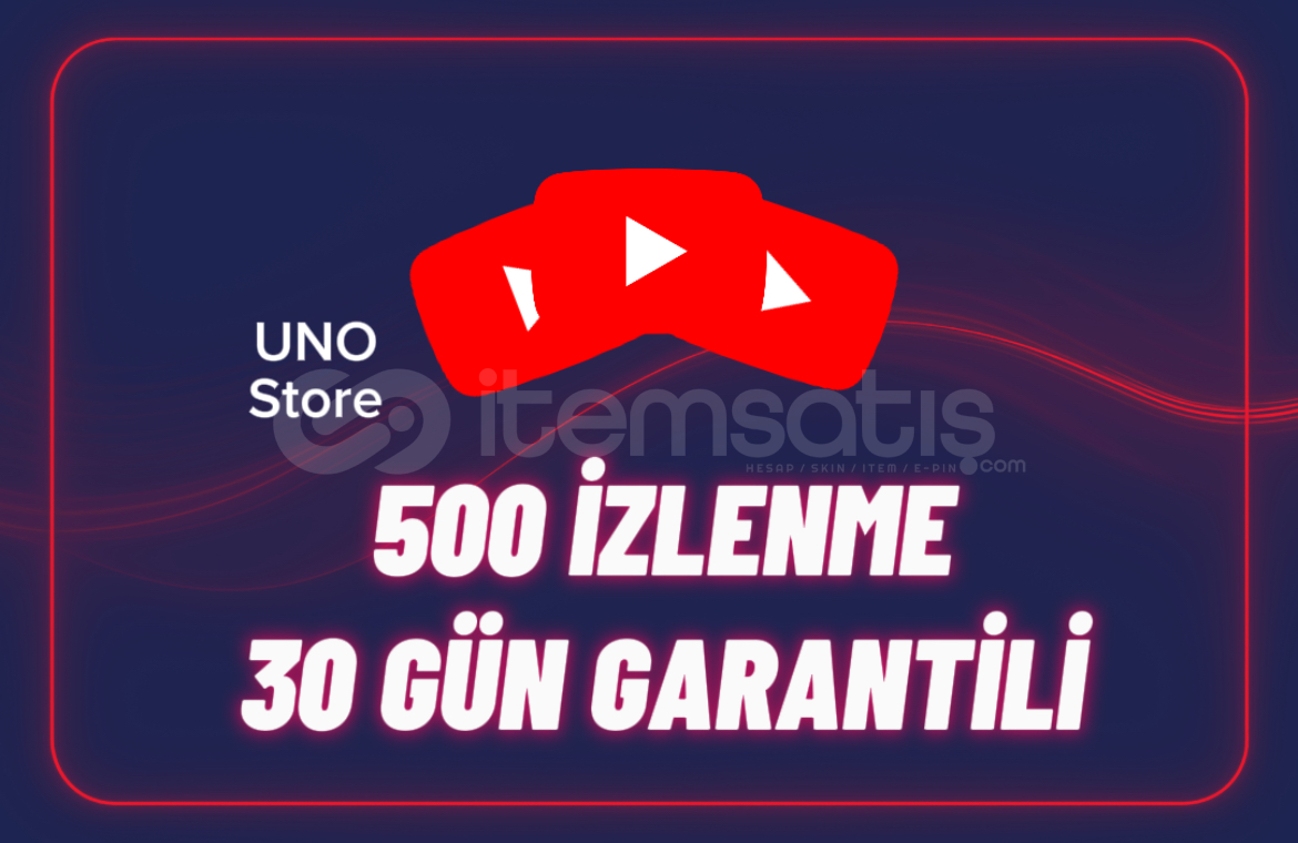 ⭐500 Gerçek İzlenme - 30 Gün Garantili⭐ ⭐500 Gerçek İzlenme - 30 Gün Garantili⭐