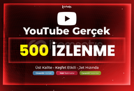 500 Gerçek İzlenme | Garantili - YouTube 500 Gerçek İzlenme | Garantili - YouTube