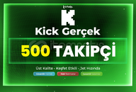 500 Gerçek Takipçi | Garantili - Kick
