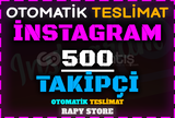 İNSTAGRAM 500 GERÇEK TAKİPÇİ OTOMATİK TESLİMAT