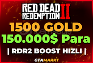⭐️1500 Gold + 150.000$ RDR2 Online Boost⭐️