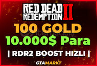 ⭐️100 Gold + 10.000$ RDR2 Online Boost⭐️