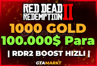 ⭐️1000 Gold + 100.000$ RDR2 Online Boost⭐️