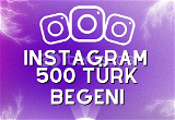 500 Instagram Türk Beğeni | %100 TÜRK
