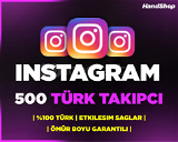 500 Instagram Türk Takipçi | GARANTİLİ ⭐