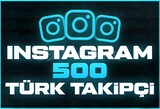 500 İNSTAGRAM TÜRK TAKİPÇİ HIZLI TESLİMAT