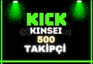 500 Kick TAKİPÇİ GARANTİLİ