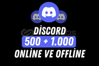 500 ONLİNE ve 1000 OFFLİNE ÜYE / HIZLI