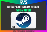 ⭐500+ Oyunlu Mega Steam Hesabı⭐