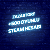 +500 OYUNLU STEAM HESABI 