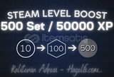 500 SET / 50000 XP - STEAM LEVEL BOOST