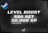 500 SET / 50000 XP - STEAM LEVEL BOOST