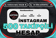 500+ TAKİPÇİLİ İNSTAGRAM HESAP +GARANTİLİ