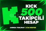 ✨500 TAKİPÇİLİ KİCK HESABI✨