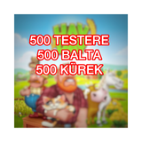 500 TESTERE 500 BALTA 500 KÜREK