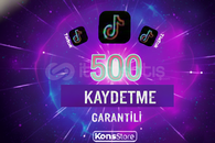 500 TİKOK KAYDETME ( GARANTİLİ )