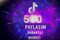 500 TİKTOK PAYLAŞIM ( GARANTİLİ )