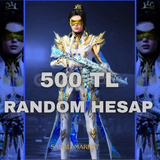 ⭐500 TL+RANDOM HESAP+PUBG MOBİLE ⭐