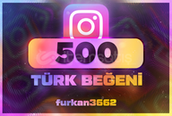 ⭐500 Türk Beğeni İnstagram [%99.9 Türk]⭐