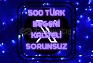 500 Türk Beğeni-Kaliteli&Garantili