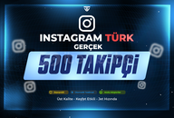 500 Türk Gerçek Takipçi | Garantili - Instagram