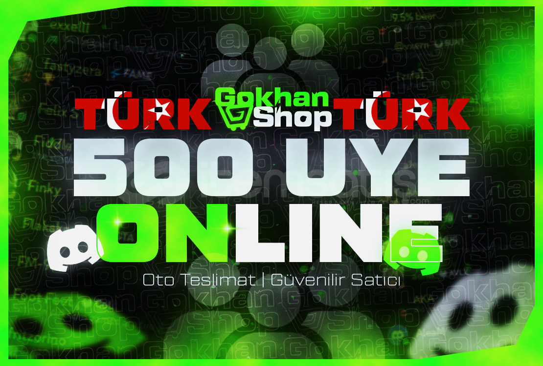 ⭐ 500 TÜRK ONLİNE ÜYE | Stok VAR ⭐ 500 TÜRK ONLİNE ÜYE | Stok VAR