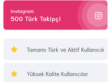 ⭐500 TÜRK TAKİPÇİ⭐ GARANTİLİ 