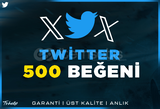 500 Twitter Beğeni | Garanti | #1