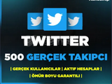 500 Twitter Gerçek Takipçi | GARANTİLİ ⭐
