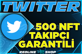 500 Twitter NFT-Kripto Takipçi