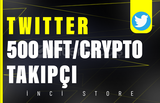 500 Twitter NFT-Kripto Takipçi - HIZLI BÜYÜME