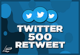 500 Twitter Retweet