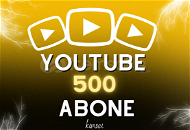 500 Youtube ABONE GARANTİLİ ⭐⭐⭐