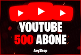 ⭐ 500 Youtube [ ORGANİK ] Abone