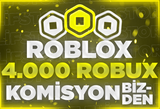 (5,715) 4000 Robux Komisyon Bizden