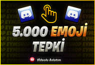 5000 ⭐️EMOJİ TIKLATMA / TEPKİ / REACT⭐️