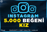 5.000 GERÇEK KIZ BEĞENİ | GARANTİLİ | INSTAGRAM