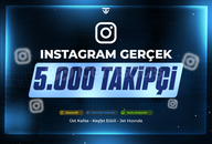 5.000 Gerçek Takipçi | Garantili - Instagram