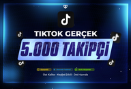 5.000 Gerçek Takipçi | Garantili - TikTok