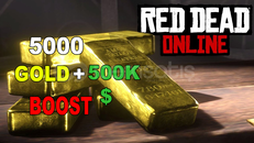 ⭐5000 GOLD + 500.000$ RDR 2 ONLİNE BOOST