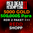⭐️5000 Gold + 500.000$ RDR2 Online Boost⭐️