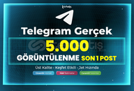 5.000 Görüntülenme - Son 20 Post | Telegram