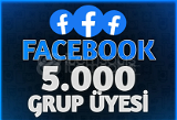 [GÜVENİLİR TEK SERVİS]5.000 Grup Üye Facebook
