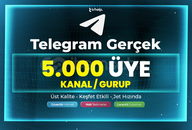 5.000 Gurup/Kanal Üyesi | Garantili - Telegram