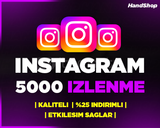 ⭐[GARANTİLİ] 5000 INSTAGRAM GERÇEK İZLENME⭐