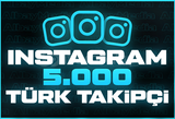 5.000 İNSTAGRAM TÜRK TAKİPÇİ HIZLI TESLİMAT