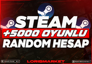 +5000 OYUNLU [ULTRA+++] STEAM HESABI