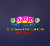 5000 PREMİUM TÜRK TAKİPÇİ